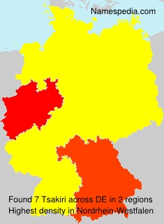 Surname Tsakiri in Germany Surname Tsakiri in Germany