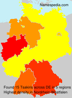 Surname Tsakiris in Germany Surname Tsakiris in Germany