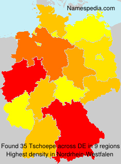 Surname Tschoepe in Germany Surname Tschoepe in Germany