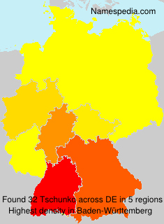 Surname Tschunko in Germany Surname Tschunko in Germany