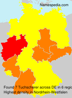 Surname Tuchscherer in Germany Surname Tuchscherer in Germany