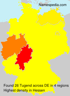 Surname Tugend in Germany Surname Tugend in Germany