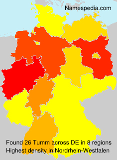 Surname Tumm in Germany Surname Tumm in Germany