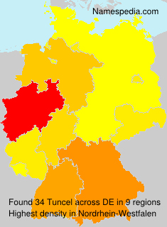 Surname Tuncel in Germany Surname Tuncel in Germany