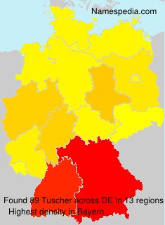 Surname Tuscher in Germany Surname Tuscher in Germany