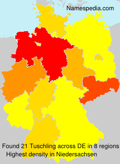 Surname Tuschling in Germany Surname Tuschling in Germany