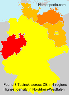 Surname Tusinski in Germany Surname Tusinski in Germany