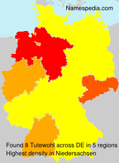 Surname Tutewohl in Germany Surname Tutewohl in Germany
