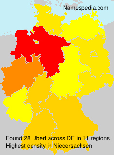 Surname Ubert in Germany Surname Ubert in Germany