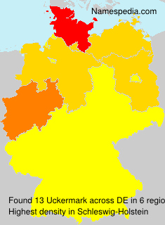 Surname Uckermark in Germany Surname Uckermark in Germany