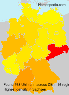Surname Uhlmann in Germany Surname Uhlmann in Germany