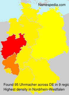 Surname Uhrmacher in Germany