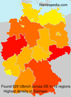Surname Ulbrich in Germany Surname Ulbrich in Germany