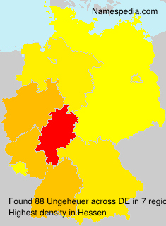 Surname Ungeheuer in Germany Surname Ungeheuer in Germany