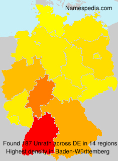 Surname Unrath in Germany Surname Unrath in Germany