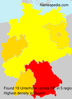 Surname Unterhofer in Germany Surname Unterhofer in Germany