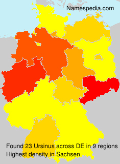 Surname Ursinus in Germany Surname Ursinus in Germany