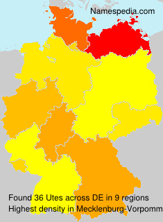 Surname Utes in Germany Surname Utes in Germany