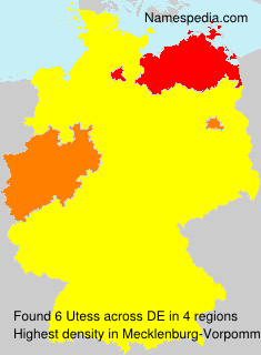 Surname Utess in Germany Surname Utess in Germany