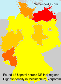 Surname Utpatel in Germany Surname Utpatel in Germany