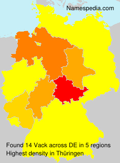 Surname Vack in Germany Surname Vack in Germany