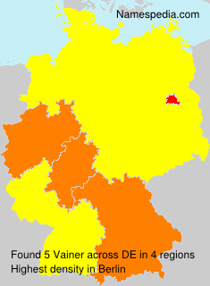 Surname Vainer in Germany Surname Vainer in Germany