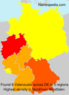 Surname Valenzuela in Germany Surname Valenzuela in Germany