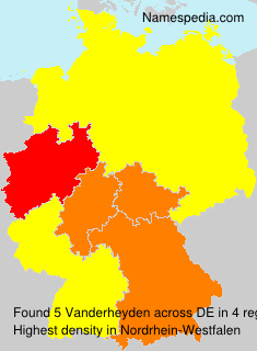 Surname Vanderheyden in Germany Surname Vanderheyden in Germany