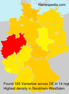 Surname Vanselow in Germany Surname Vanselow in Germany