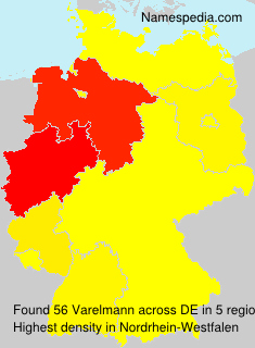 Surname Varelmann in Germany Surname Varelmann in Germany