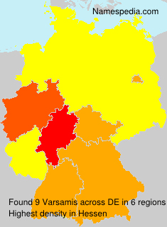 Surname Varsamis in Germany Surname Varsamis in Germany