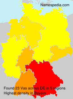 Surname Vas in Germany Surname Vas in Germany
