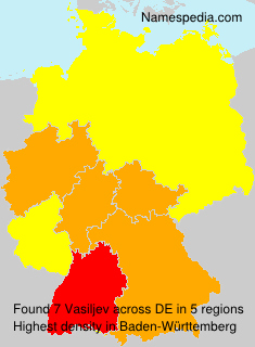 Surname Vasiljev in Germany Surname Vasiljev in Germany