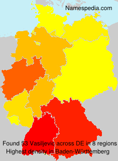 Surname Vasiljevic in Germany Surname Vasiljevic in Germany