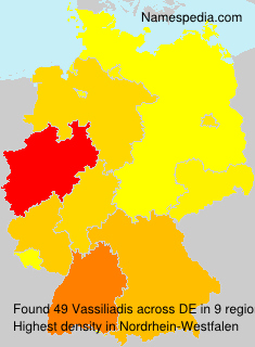 Surname Vassiliadis in Germany Surname Vassiliadis in Germany