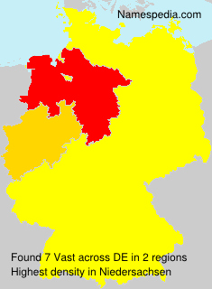 Surname Vast in Germany Surname Vast in Germany