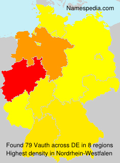 Surname Vauth in Germany Surname Vauth in Germany
