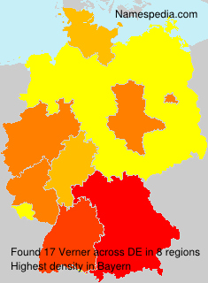 Surname Verner in Germany Surname Verner in Germany