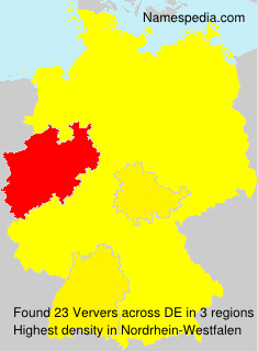 Surname Ververs in Germany Surname Ververs in Germany