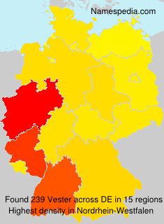 Surname Vester in Germany Surname Vester in Germany