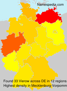 Surname Vierow in Germany Surname Vierow in Germany