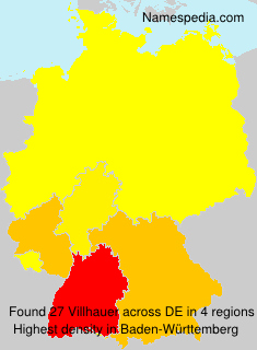 Surname Villhauer in Germany Surname Villhauer in Germany