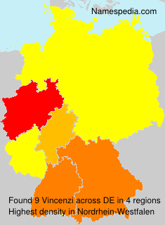 Surname Vincenzi in Germany Surname Vincenzi in Germany
