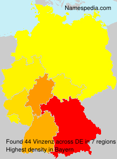 Surname Vinzenz in Germany Surname Vinzenz in Germany