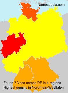 Surname Voca in Germany Surname Voca in Germany