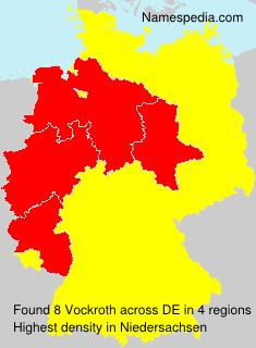 Surname Vockroth in Germany Surname Vockroth in Germany