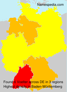 Surname Voelter in Germany Surname Voelter in Germany