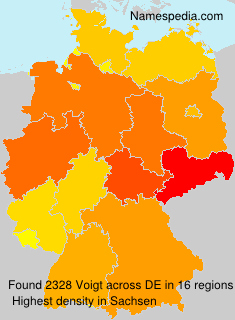 Surname Voigt in Germany Surname Voigt in Germany