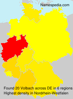 Surname Volbach in Germany Surname Volbach in Germany