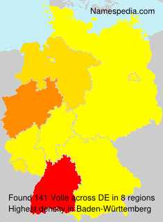 Surname Volle in Germany Surname Volle in Germany